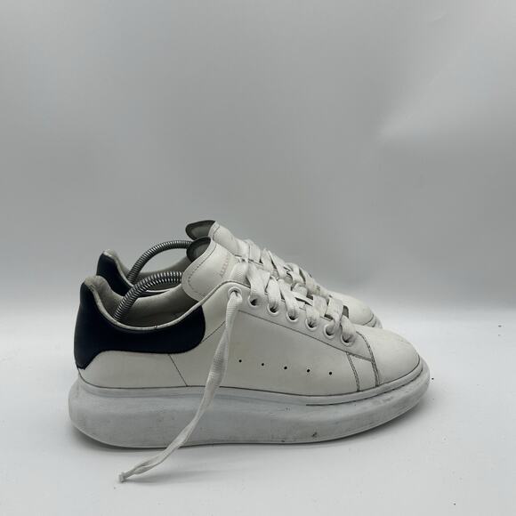 Mens Size 9 Alexander McQueen White Leather Oversized Sneakers 441631 42D